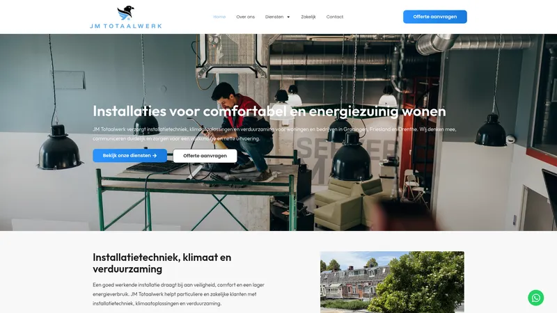 Website van JM Totaalwerk