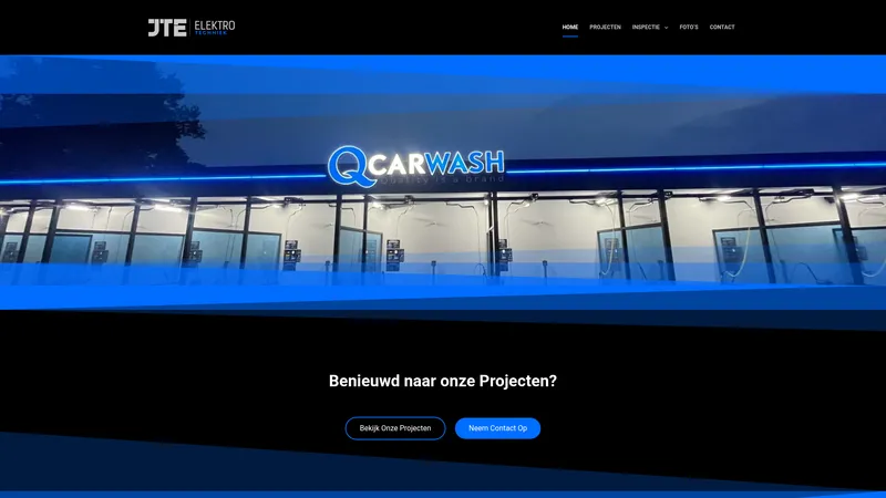 Website van JTE Elektro Techniek