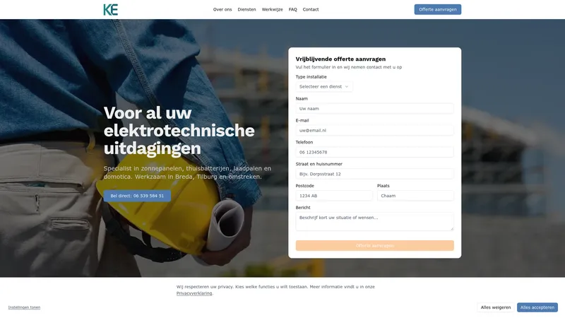 Website van Keijzers Elektrotechniek