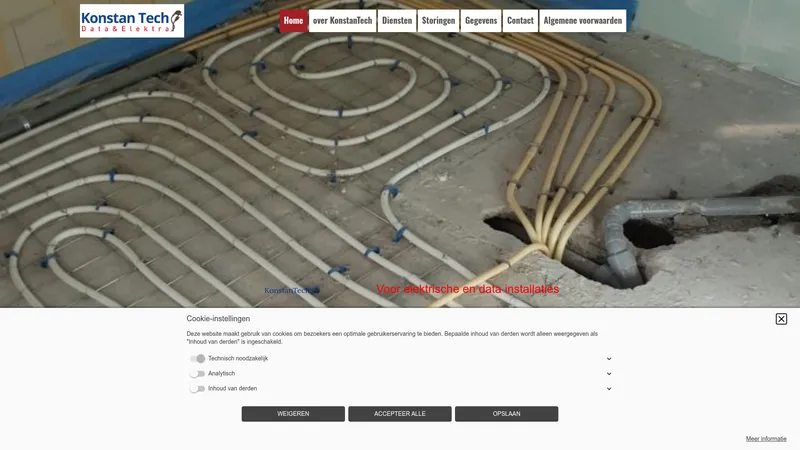 Website van KonstanTech Data&Elektra
