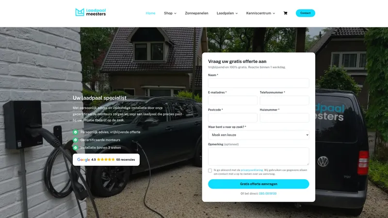 Website van Laadpaalmeesters