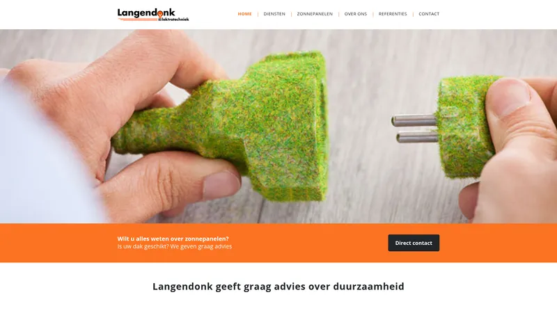 Website van Langendonk Elektrotechiek