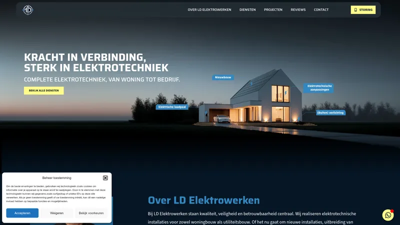 Website van LD Elektrowerken