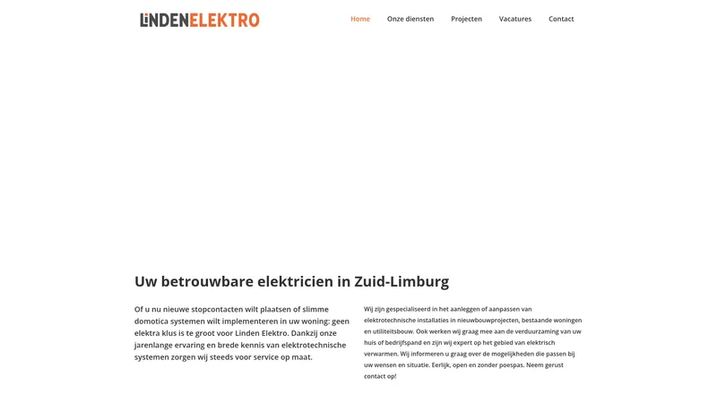 Website van Linden elektro