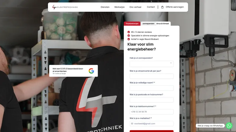 Website van LT Elektrotechniek