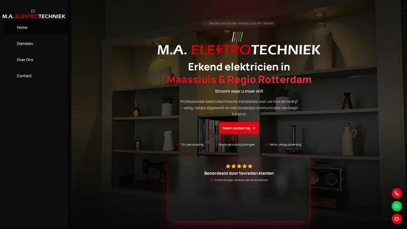 Website van M.A. Elektrotechniek
