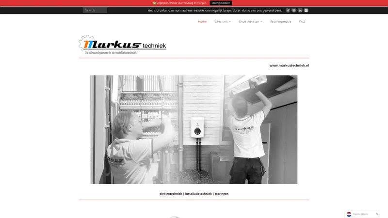 Website van Markus Techniek