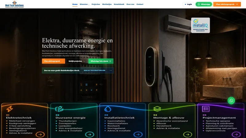 Website van Med Tech Solutions