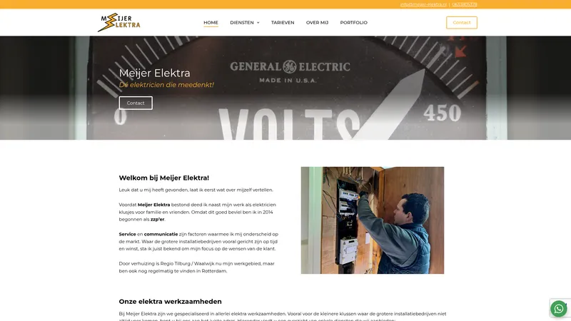 Website van Meijer Elektra