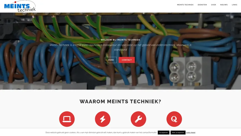Website van Meints Techniek