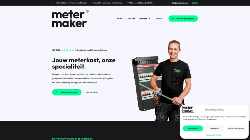 Website van Metermaker