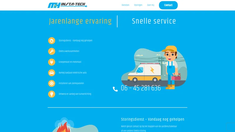 Website van MH InstaTech
