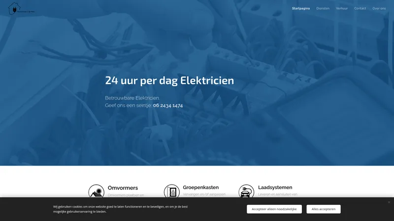 Website van Multiservice J. De Vries