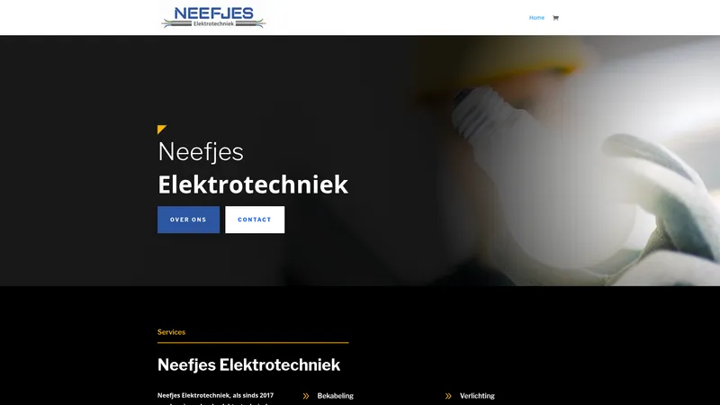 Website van Neefjes Elektrotechniek