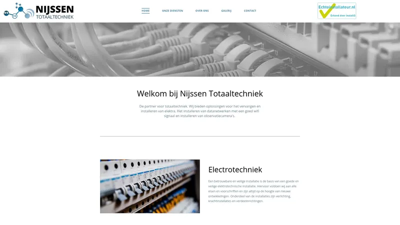 Website van Nijssen Totaaltechniek