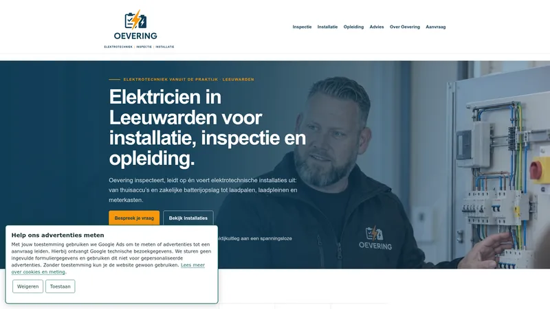 Website van Oevering