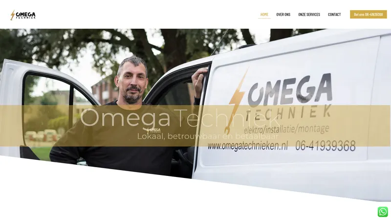 Website van Omegatechniek