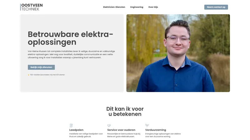 Website van Oostveen Techniek