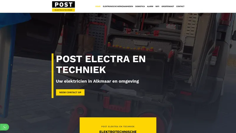 Website van Post Elektra En Techniek