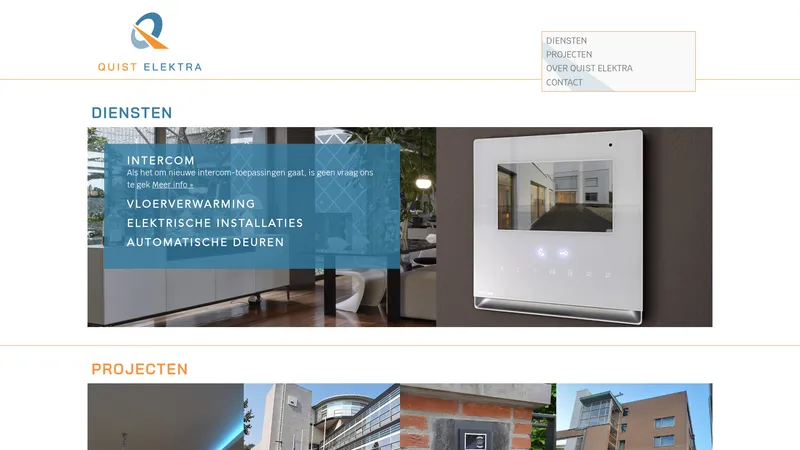 Website van Quist Elektra