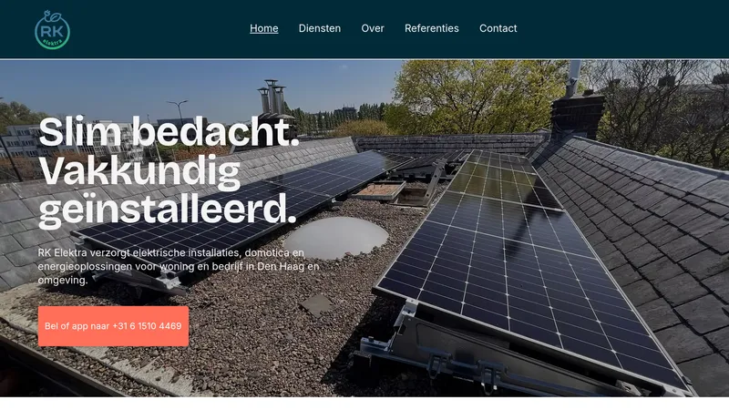 Website van R-K Elektra