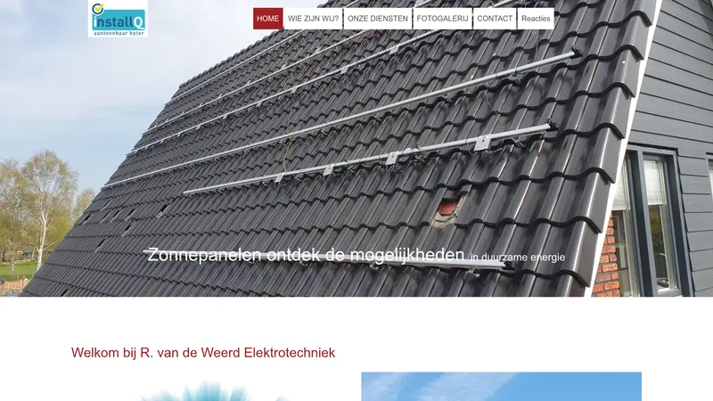 Website van R. van de Weerd Elektrotechniek