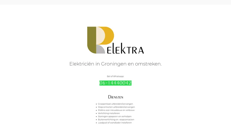 Website van RD Elektra