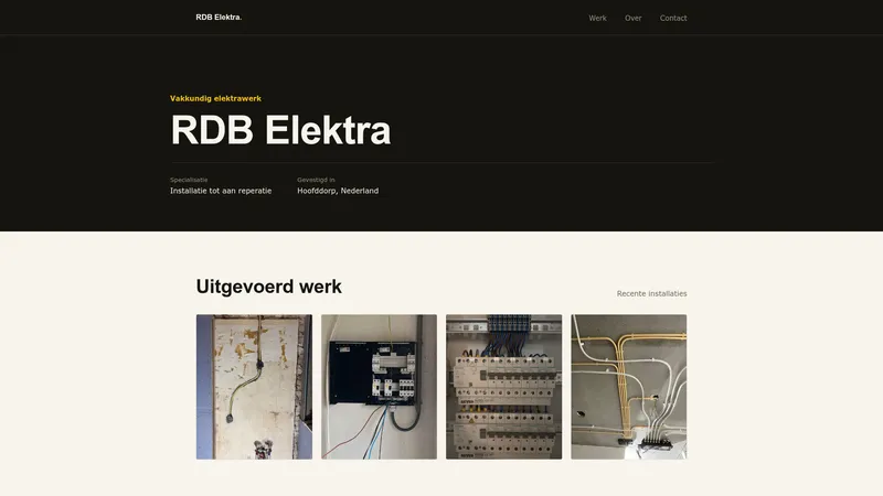 Website van Rdb elektra