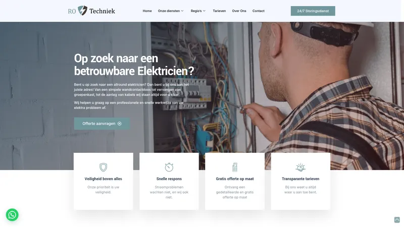 Website van RO Techniek