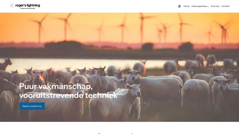 Website van Roger's Lightning