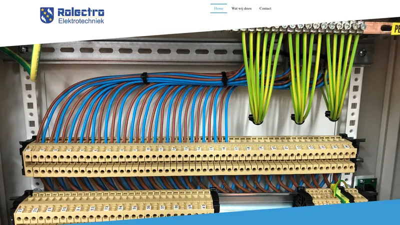 Website van Rolectro elektrotechniek