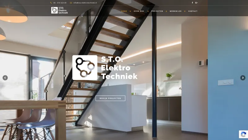 Website van S.T.O. elektrotechniek