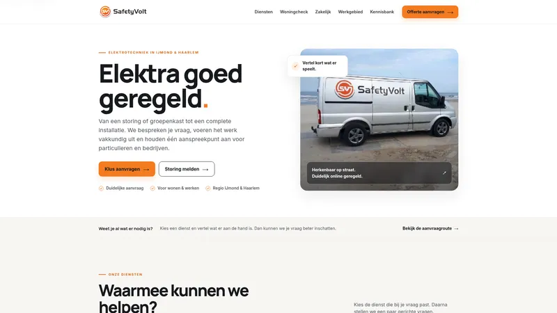 Website van Safetyvolt