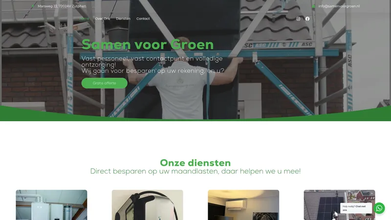 Website van Samenvoorgroen