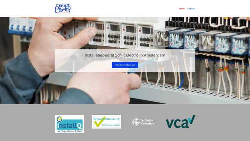 Website van Schilt Electro B.V.