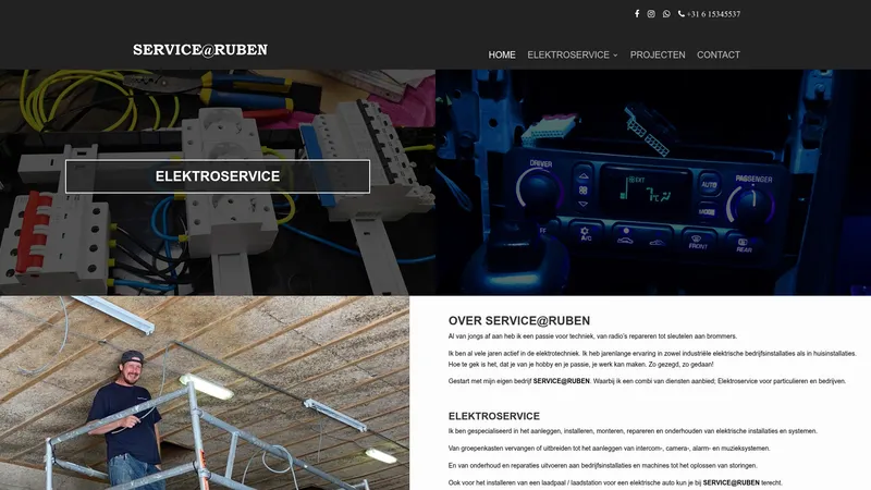Website van Service@Ruben