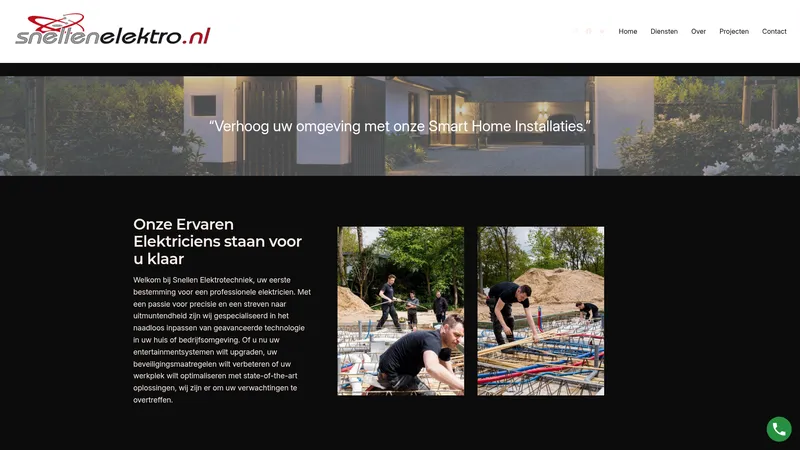 Website van Snellen Elektrotechniek B.V.