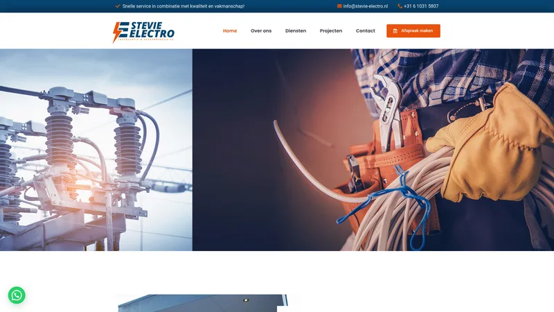 Website van Stevie Electro