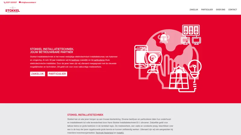 Website van Stokkel Installatietechniek