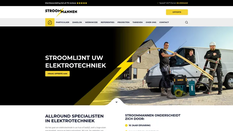 Website van Stroommannen