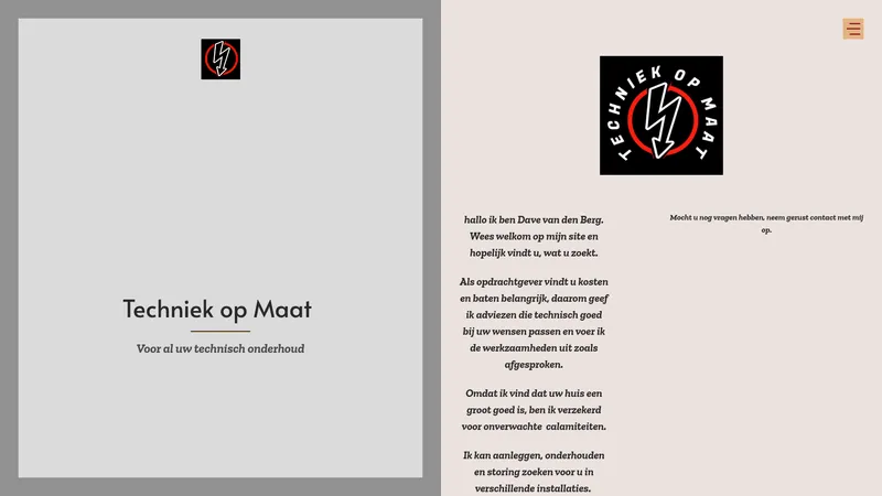 Website van Techniek op maat