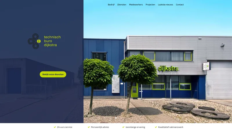 Website van Technisch Buro Dijkstra B.V.
