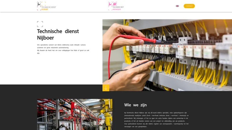 Website van Technische dienst Nijboer