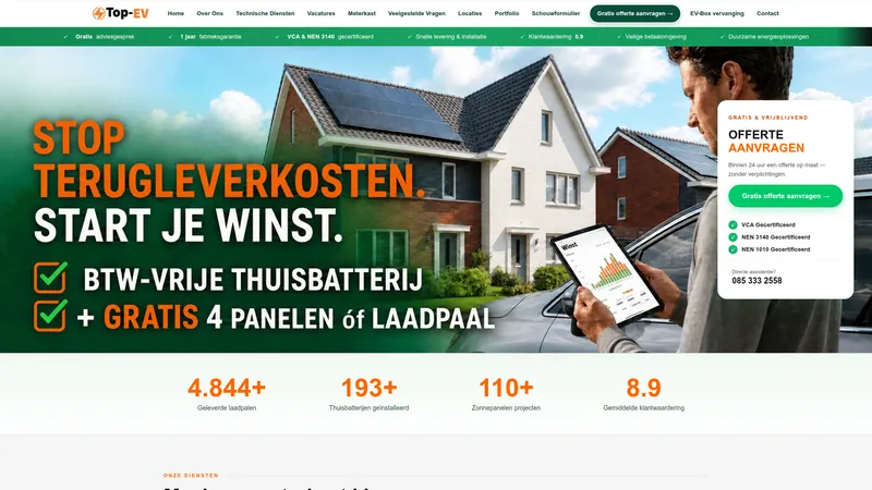 Website van TopEV