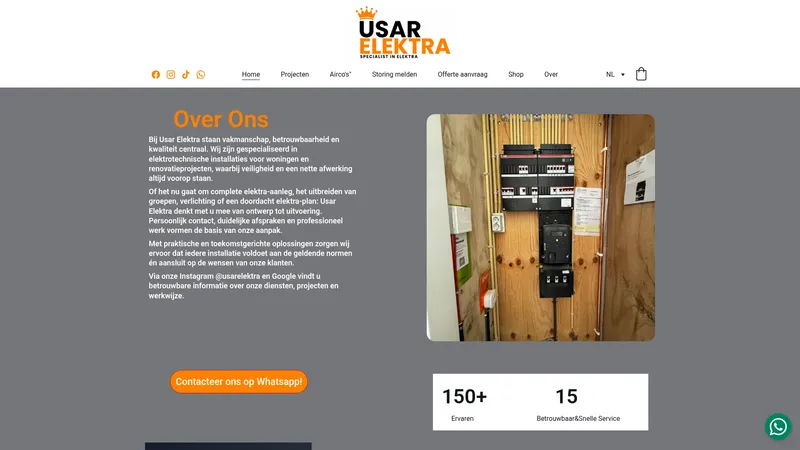 Website van USAR Elektra