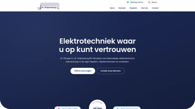 Website van V/h J.A. Knijnenburg B.V.