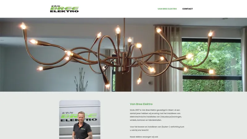 Website van van Bree elektro