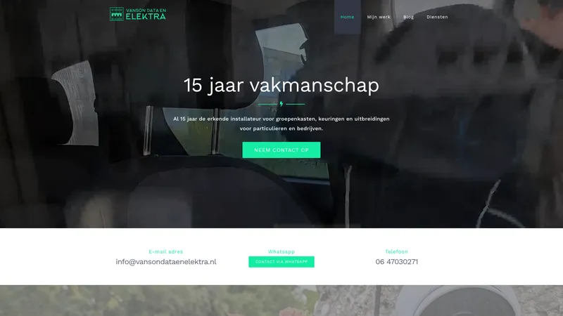 Website van van son data en elektra