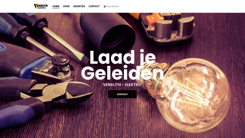 Website van Verrijth Elektro