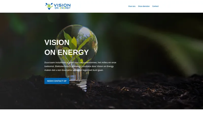 Website van Vision on Energy